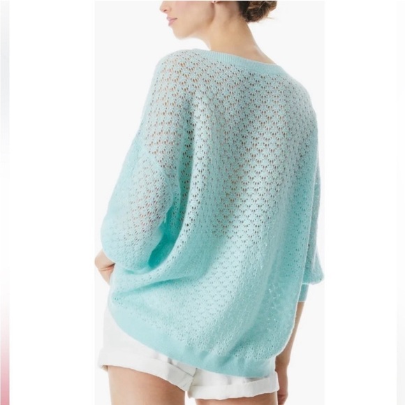 Alice & Olivia Saffi Pointelle Knit Cashmere Blend
Sweater size  XL —NWT - Picture 3 of 11
